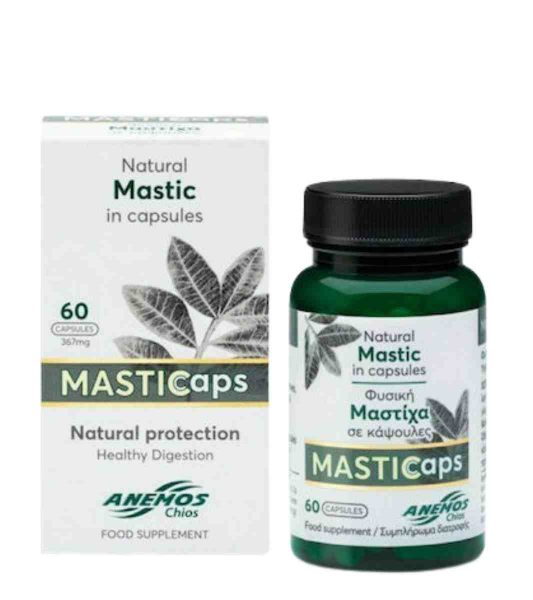 Anemos MASTICaps Φυσική Μαστίχα 330mg 60 Κάψουλες